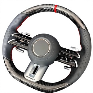 พวงมาลัยหนังสไตล์สปอร์ตสำหรับ Mercedes-Benz AMG E-Class รุ่น Dragonfly ตกแต่งด้วยคาร์บอนไฟเบอร์ Big G Leather - Product Image 6