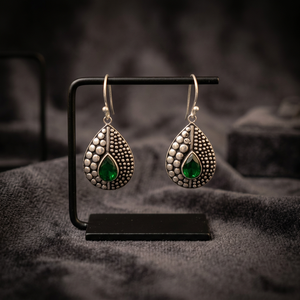 AAA Quality Boho Teardrop Earrings Women Unique <b>Tribal</b> Ethnic Colorful Vintage German Silver Dangle Drop Engagement Party - Product Image 2