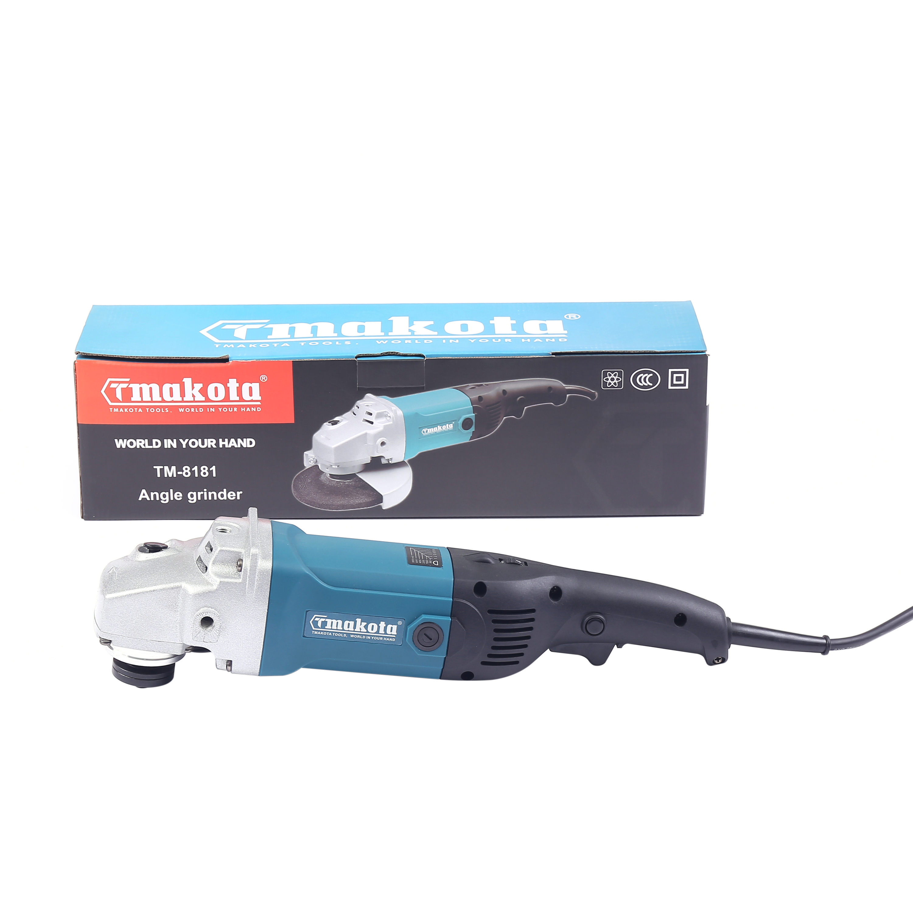 Tmakota 2022 Electric Angle Grinder 180mm, 1-6 Speed for