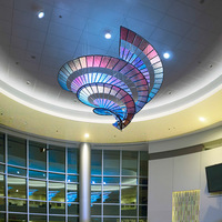 Lustre LED E12 créatif et original, long, rotatif, multi-têtes, avec abat-jour en acrylique, intensité réglable, garantie 3 ans