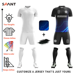 Fútbol Jersey Diseño Poliéster Adulto Fútbol Club Jersey Conjunto Fútbol Jersey Nombre Pegatinas Confección De Maillots De Fútbol - Product Image 2