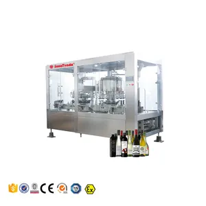 spirits liquor automatic bottle filler triblock wine bottling monoblock wine filling machine