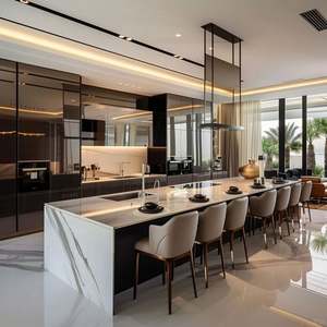 Muebles de Cocina Modernos, Armarios de Cocina Modulares, Armario de Cocina Personalizado, Muebles de Cocina, Armario de Cocina de Acero Inoxidable - Product Image 1