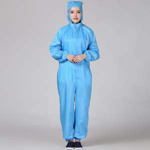 CE onaylı statik Dissipative çalışma-aşınma-polyester + iletken iplik ESD güvenli giyim tulum - Product Image 5