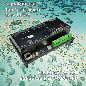 KinCony F8 8CH <span class=keywords><strong>ESP32</strong></span>-S3スマートスイッチモジュールOLEDディスプレイ付きWi-Fiアプリ音声制御取り外し可能リレーAndroid用 - Product Image 2