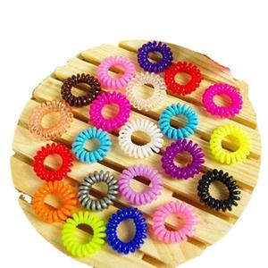 Accesorios para el cabello más vendidos: ligas para el cabello tipo cable telefónico, ligas para el cabello tipo banda telefónica, ligas para el cabello básicas, accesorios coreanos al por mayor. - Product Image 2