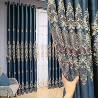 Rideaux en polyester brodés épais en forme de cœur, nouveau modèle 2026, style villa européenne, translucides, isolants thermiquement, pour salon