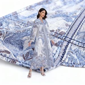 เดรสลำลองผ้าชีฟองพิมพ์ลายประดับเพชรสำหรับผู้หญิงมุสลิมชุดเดรสแฟชั่นดีไซน์ใหม่2026 - Product Image 2