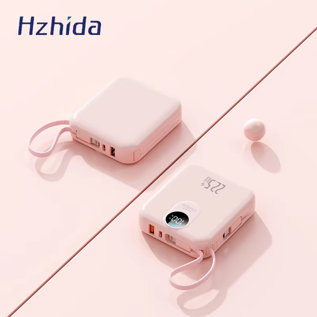 Fast Charging Mini Power Bank Large Capacity 10000mAh 22.5W Portable ABS+PC Lithium Polymer Battery Digital Display Model DX457