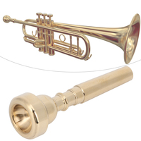 Trumpet Mouthpiece Durable Stylish Brass Professional Horn Musical Instrument Accessories Gold