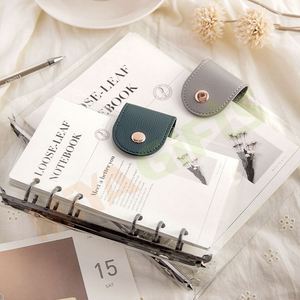 Tùy Chỉnh Vinyl Nhựa Rõ Ràng Minh Bạch Kế Hoạch Vòng Chất Kết Dính Máy Tính Xách Tay Nhật Ký Trường Hợp Bìa Với Da Đóng Cửa Quay Chuyển Đổi Xoay - Product Image 5