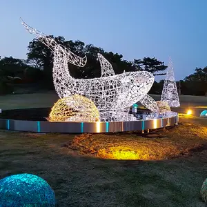 Guirlandes lumineuses 3D en forme de papillon et de renne, décoration de traîneau pour les fêtes de fin d'année