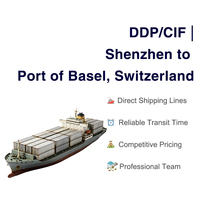 Transitaire maritime professionnel Chine vers le port de Bâle, Suisse Expédition LCL Conditions DDP/CIF pour marchandises dangereuses et générales