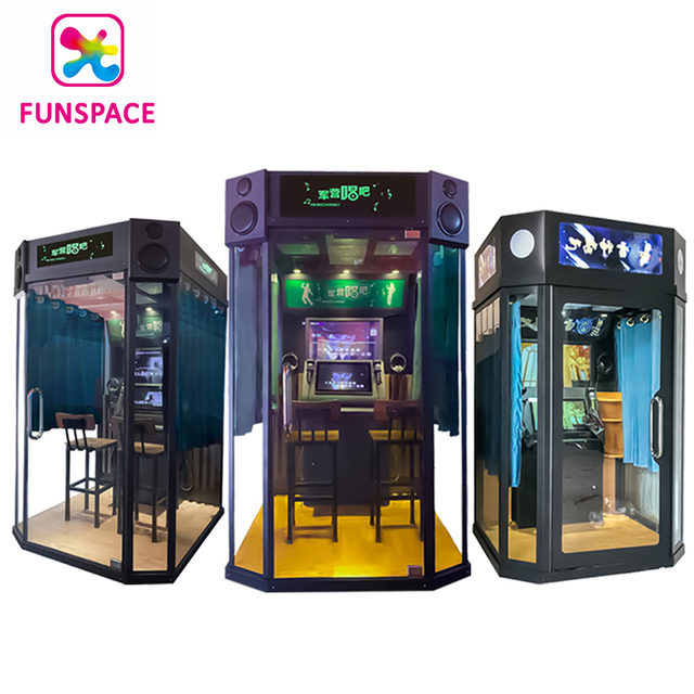 Funspace the World Best Selling MINI Singing Booth KTV Booth with Microphone Coin Operated Karaoke Booth