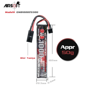 GNB GAONENG 1000MAH 2S 7.4V 30C 60C RC แบตเตอรี่มินิทามิยะคอนเนคเตอร์ - Product Image 3