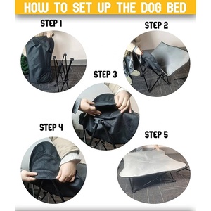 Переносная кровать для поднятой собаки, складная раскладушка для собак, кровать для кемпинга, приподнятая кровать для собак - Product Image 5