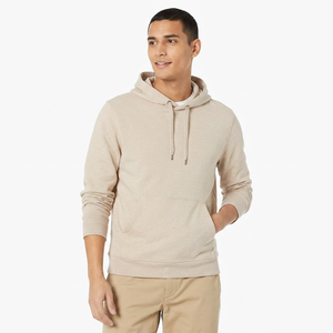 Sudadera con capucha básica al por mayor para hombre, sudadera informal de color sólido, sudadera con capucha para hombre, transpirable, con logotipo y diseño personalizados - Product Image 1