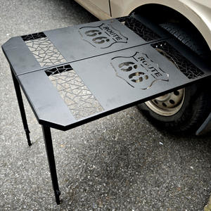 <span class=keywords><strong>Table</strong></span> pliante réglable et portable pour montage sur pneu, robuste, pour extérieur, pièces automobiles, personnalisable en usine - Product Image 2