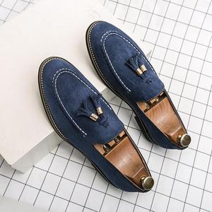 <span class=keywords><strong>Scarpe</strong></span> Eleganti Oxford da <span class=keywords><strong>Uomo</strong></span>, Nuove <span class=keywords><strong>Scarpe</strong></span> Casual in Pelle di Grande Taglia, Stile Coreano alla Moda, Slip-On Trendy - Product Image 1