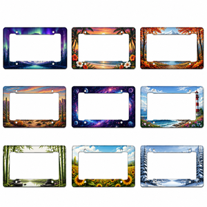 Marcos de Aluminio para Sublimación de 31x16cm/12.2x6.3 Pulgadas, Diseño Contemporáneo Personalizable para Vehículos - Product Image 1