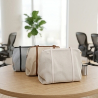 Sac fourre-tout de créateur grande capacité pour femme, sac à main en toile pour le bureau avec empiècements en cuir PU, sac à bandoulière pour femme