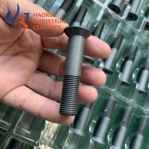 براغي/مسامير سيراميك كربيد السيليكون مخصصة حسب الطلب |   مثبتات عالية القوة من كربيد السيليكون للمعدات شبه الموصلة وذات درجات الحرارة العالية - Product Image 3