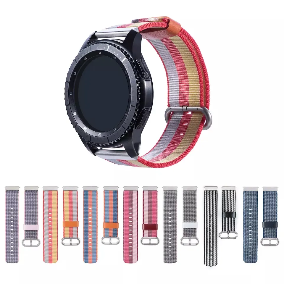 Nylon Woven Straps for Huami Amazfit Pace 20mm 22mm Nylon Canvas Watch Band For Huami Amazfit Stratos/Stratos 3/2/2S