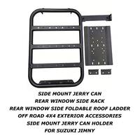 Support latéral pour bidon de carburant/eau de 10 L, échelle de fenêtre arrière pour Overlanding, compatible Suzuki Jimny