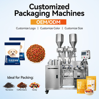 Appareil d'emballage de sachets préformés à double trémie avec pesage pour grains de café, graines de tournesol, bonbons durs, thé séché, granulés, pistaches et raisins