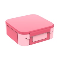 Neue Klappbare Tragbare Drei-Fächer-Lunchbox mit Wärmefunktion für Studenten, Mikrowellengeeignet, aus Kunststoff, Versiegelte Brotdose für Büroangestellte