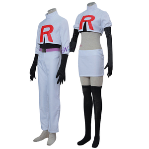 Disfraz de Cosplay de Rocket Jessie del equipo de Halloween para adultos de las mujeres, conjunto de componentes superiores de poliéster de GAHC-022 - Product Image 4