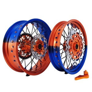 Nuevo Juego de Ruedas de Aleación de Aluminio AFZ <span class=keywords><strong>Supermoto</strong></span> de 17 Pulgadas con Llanta Anodizada para Motocicleta Todoterreno EXC/SXF, Directo de Fábrica - Product Image 3