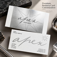 Cartes de visite minimalistes personnalisées en papier d'art premium, gaufrées, découpées, design épuré, vente en gros, fabricant OEM, fournisseur, entreprise