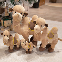 Peluche de chameau personnalisée mignonne, jouet en peluche doux, animal en peluche lavable, anti-stress, cadeau Kawaii, décoration de chambre, vente en gros OEM ODM