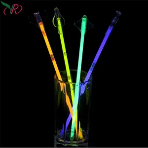 Ücretsiz örnekleri parlak çubuk kolye Neon floresan lolipop entübasyon kızdırma ışık çubuğu/lolipop adanmış floresan sopa Leuchtstab