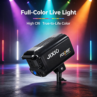 JIXIO FCS240F 240W RGB ACL COB Lumière de studio vidéo 2000~20000K Pleine couleur pour photographie, lumière d'appoint, contrôle DMX TLCI >97 Aluminium