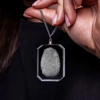Nouvelle Arrivée : Boîte Cadeau en Verre Vierge pour Collier, Pendentifs Rectangulaires en Cristal avec Gravure Laser 2D pour Photos, Idéal pour Cadeaux de Mariage et Amoureux