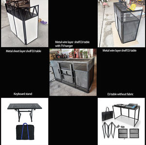 שלב מתקפל נייד שלב מתקפל piplable pidgable לעמוד תחנה חזית <span class=keywords><strong>Dj</strong></span> שולחן בתא נייד - Product Image 6