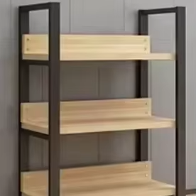 Étagère en bois pour supermarché, style grain de bois clair, robuste, pour épicerie et magasin de proximité - Product Image 2