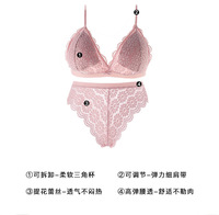 Ensemble Soutien-Gorge en Dentelle Soie Glacée de Haute Qualité 2025, Confortable, Sexy, à Fermeture Frontale, Boutons et Dos Magnifique Sans Armature