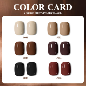 Miss Gooey - Set de Esmaltes de Uñas en Gel de Otoño, 6 Colores, Sin TPO ni HEMA, Marca Privada, Fabricación OEM/ODM, Alta Pigmentación, <span class=keywords><strong>Kit</strong></span> de Esmalte de Uñas en Gel UV - Product Image 2