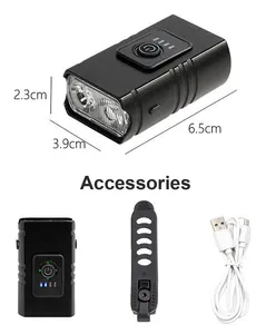 Usb Rechargeable Bicycle Set Waterproof Rating Bike Front Light Cycling Equipment Bike Accessories Bicycle