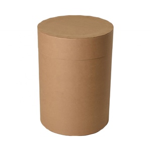 ถังไฟเบอร์ทรงกลมขนาด 15 แกลลอน น้ำหนัก 55 ปอนด์ ภาชนะบรรจุอาหารสีน้ำตาล ทนทานต่อการเกิดสนิม สำหรับอนุภาคเคมีและผง CH - Product Image 1