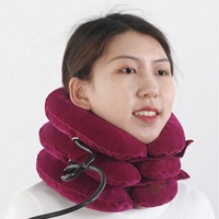 Oreiller gonflable de soutien cervical réglable à trois couches pour traction complète du cou, coussin d'air confortable – Meilleure vente