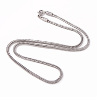 Conceptions de bijoux de mode chaînes en acier inoxydable collier chaînes pour hommes femmes vente en gros sétaire chaîne collier pour la fabrication de bijoux