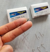 FTK Dijual 100pcs Kail Pancing Air Asin & Air Tawar Karbon Tinggi Populer 1 # ~9 #   Ukuran Kail Pancing dengan Gagang Panjang
