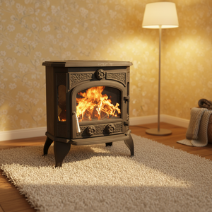 Bestfire Factory Direct Freestanding Modern Cast Iron Wood Burning Stove for Villa Living Room 6KW Heat Output <strong>EN13240</strong> Certified - Product Image 5