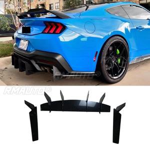 Diffuseur de pare-chocs arrière de voiture 5 mm, spoiler noir brillant, pièce de modification pour Ford Mustang 2022-2024, accessoires de voiture - Product Image 1