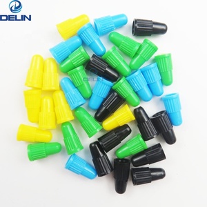 Cache-<span class=keywords><strong>valve</strong></span> de pneu de vélo en plastique coloré noir, type <span class=keywords><strong>Presta</strong></span> - Product Image 1