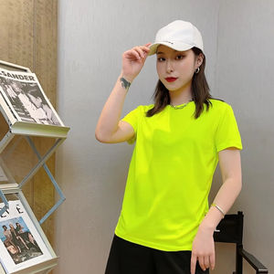 उच्च गुणवत्ता वाले स्पैन्डेक्स मिश्रण त्वरित शुष्क टी शर्ट कस्टम लोगो मुद्रण लोचदार आउटडोर व्यायाम जिम फिटनेस टी-शर्ट - Product Image 2